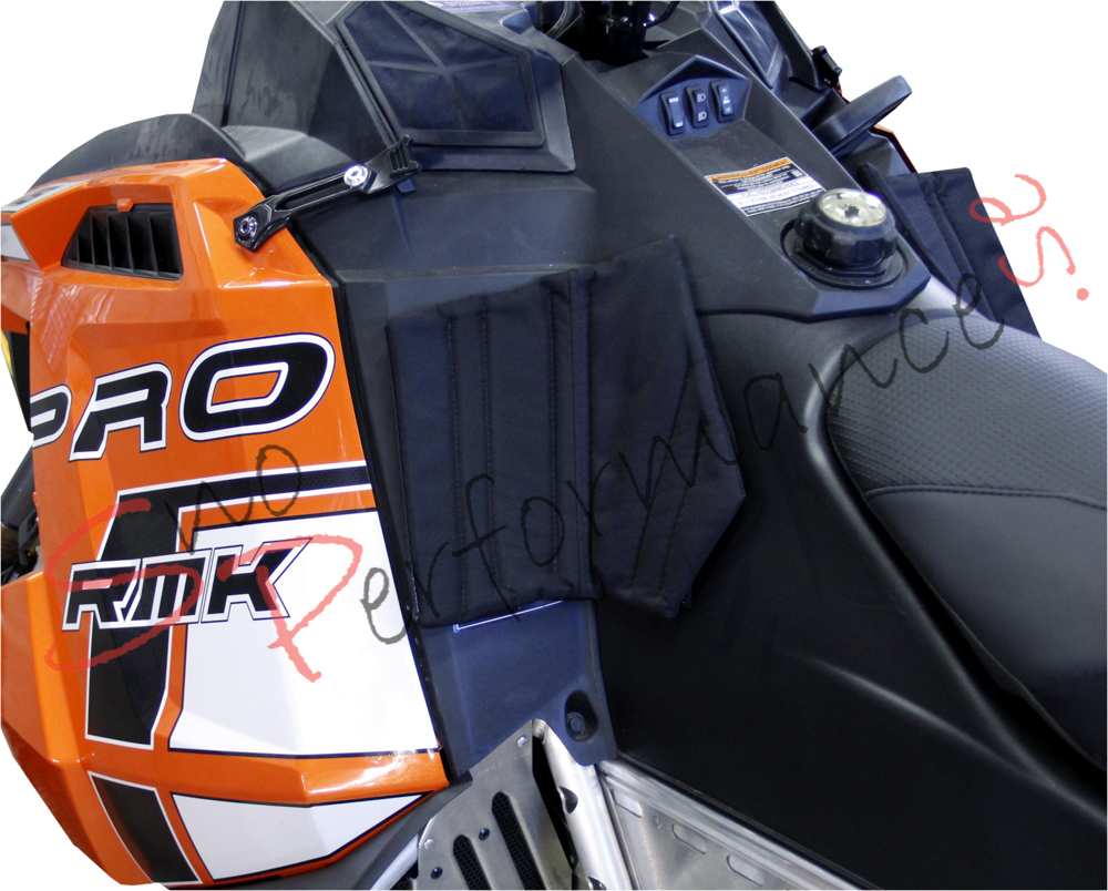Skinz Knäskydd Polaris Pro Ride Rush/RMK/Assault/Switchback (Ej Axys), Svart