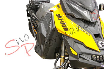 Skinz Ski-Doo XM/XS Avsmalningskit Lackad TPO Avsmalnande Fotsteg Inkl. Ultra Q Ljuddämpare, Svart