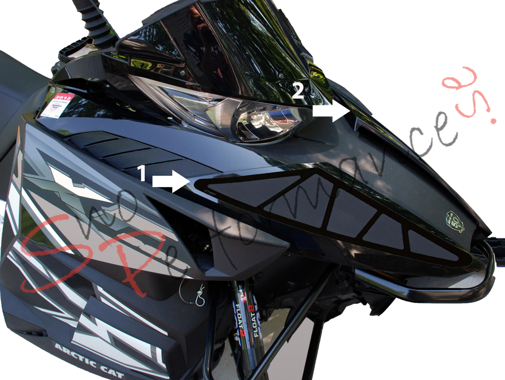 SPI FrogzSkin Arctic Cat F/XF/M Ventilationskit Huv, 2 delar