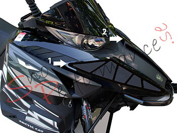 SPI FrogzSkin Arctic Cat F/XF/M Ventilationskit Huv, 2 delar