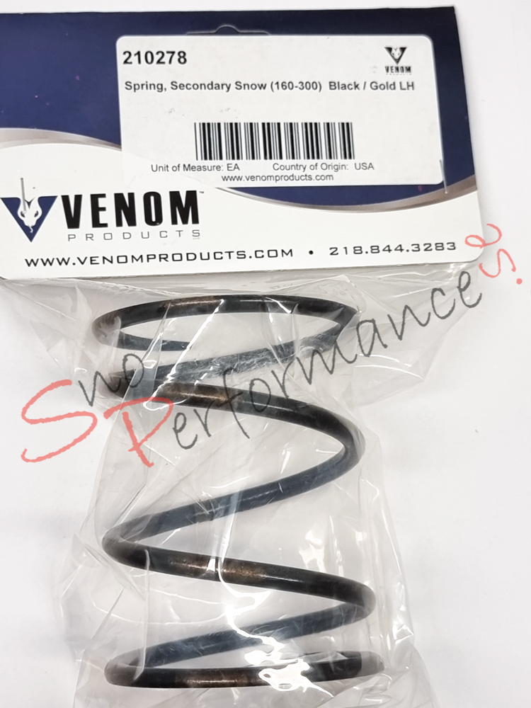 Venom Sekundärfjäder TEAM 160/300 Svart/Guld