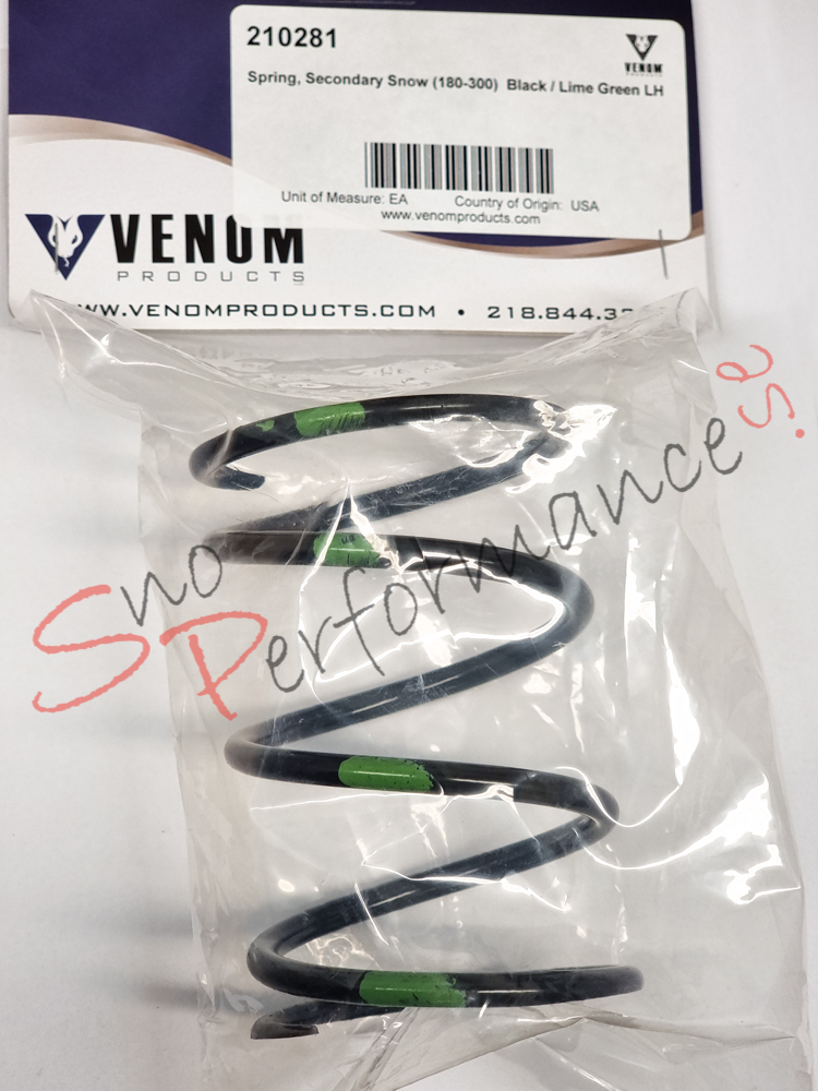 Venom Sekundärfjäder TEAM 180/300 Svart/LimeGrön