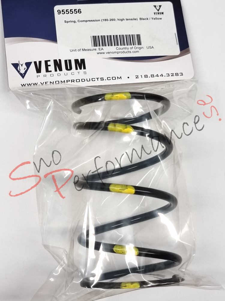 Venom Sekundärfjäder TEAM 180/260 Svart/Gul