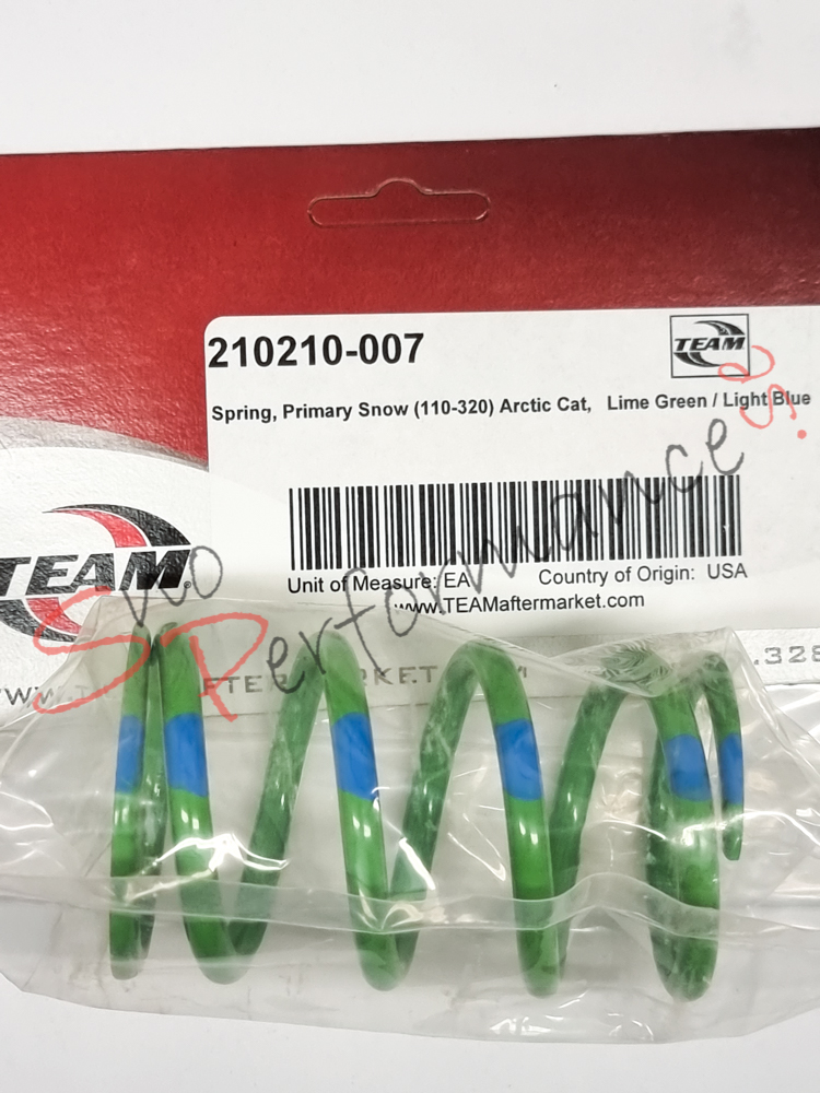 Venom Primärfjäder Arctic Cat 110/320 LimeGrön/Ljusblå