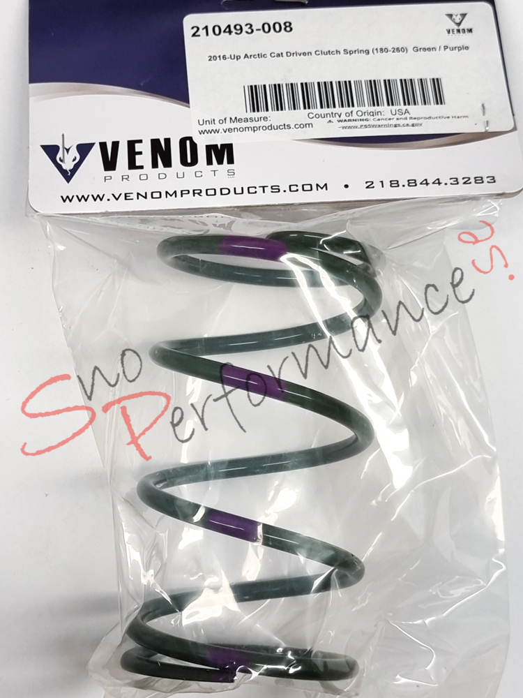 Venom Sekundärfjäder Arctic Cat 2016 & Nyare 180/260 Grön/Lila
