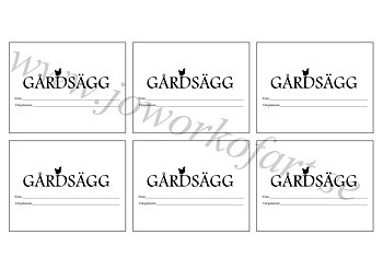 Etikett gårdsägg höna på texten 9x7cm (Digital produkt)