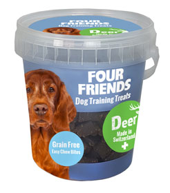Four Friends Training Treats Hjort 400g