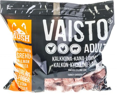 MUSH Vaisto Kalkon-Kyckling-Lamm 3kg (Grå)