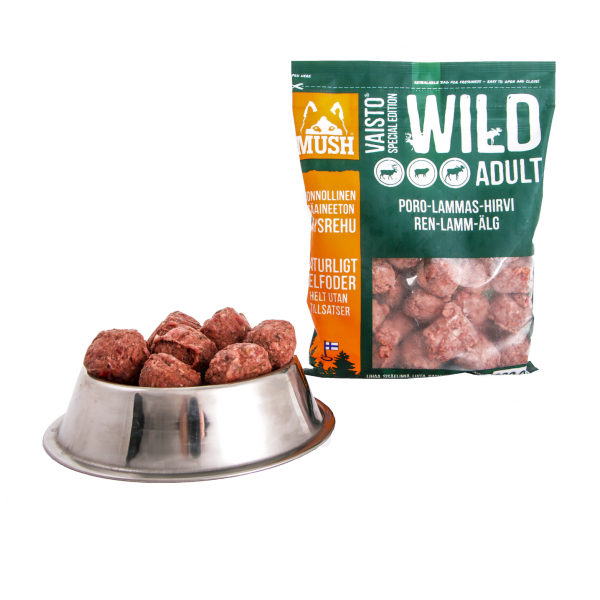 Mush Vaisto Wild Ren-Lamm-Älg  800g Köttbullar