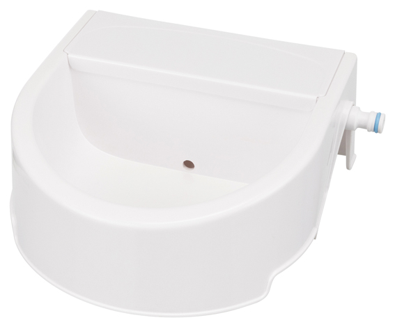 Vattenautomat för trädgårdsslang, 1.5 l/24 × 10 × 23 cm, vit - 2