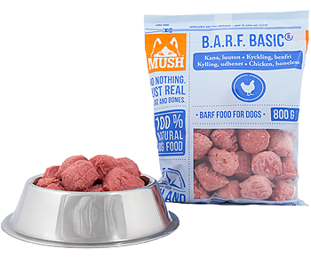 MUSH BARF Basic Kyckling Benfri 800g