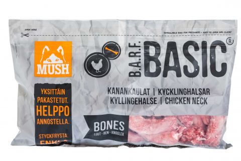 MUSH BARF Basic Kycklinghalsar 800g