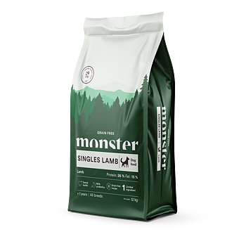 Monster Dog GF Singles Lamb 12 kg