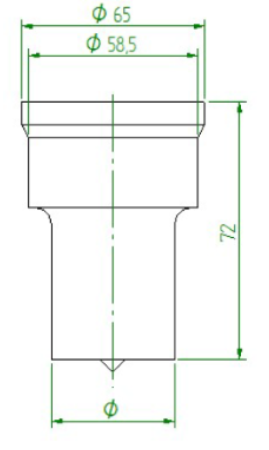 Peddinghaus Rundstans Nr7 (40,0-58,0mm)