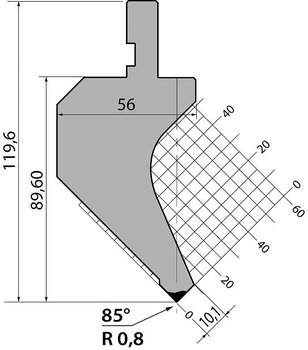 Stans 85degr. R08 415mm 600kN/m