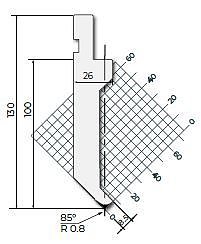 Stans 85degr. R08 835mm 700kN/m