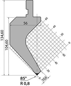 Stans 85degr. R08 835mm 500kN/m