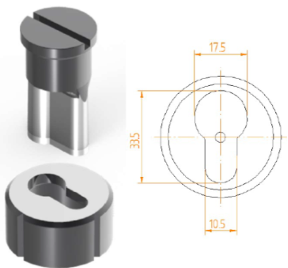 Kingsland Key hole die Nr9516/6