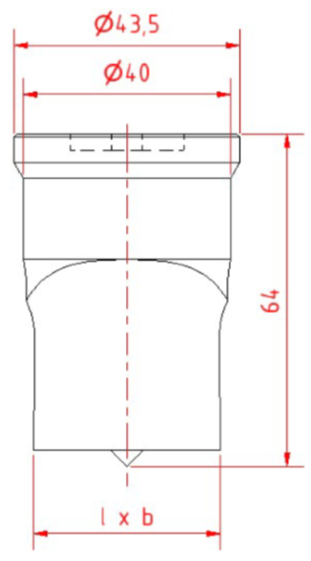 GEKA Ovalstans Nr8/40 (9,0x40 - 26,0x40,0mm)