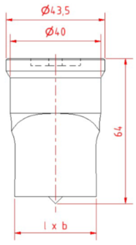 GEKA Ovalstans Nr8/40 (9,0x40 - 26,0x40,0mm)