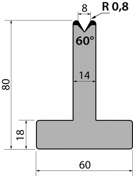 Dyna 60degr V=8mm 415mm 600kN/m