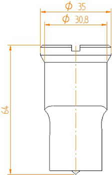 Kingsland Ovalstans Nr9184 (5,0x10 - 22,0x31,0mm)