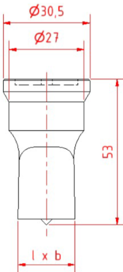 GEKA Oblong Punch Nr5 (5,0x10 - 19,0x26,0mm)