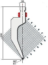 Stans 60degr. R1 250mm Segmenterad 700kN/m