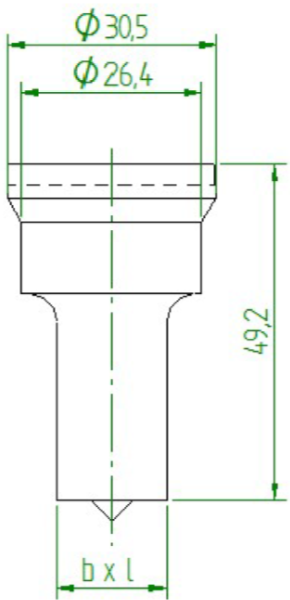 Peddinghaus Ovalstans Nr4 (5,0x10 - 22,0x30,0mm)