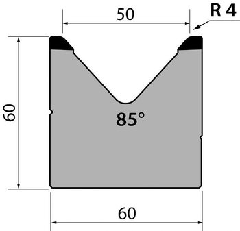 Dyna 85degr V=50mm 835mm 1000kN/m