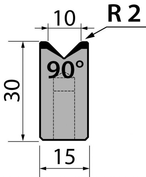 Dyna 90degr V=10mm 415mm 950kN/m