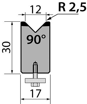 Dyna 90degr V=12mm 415mm 1000kN/m