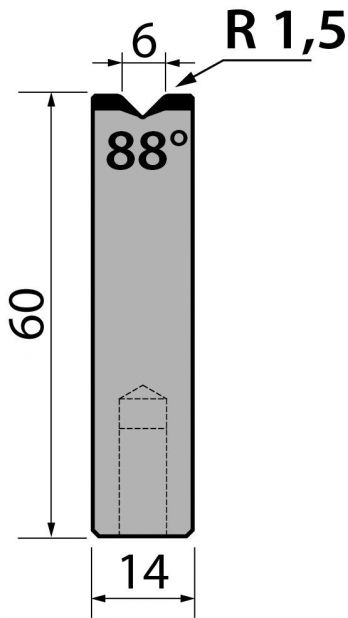Dyna 88degr V=6mm 415mm 950kN/m