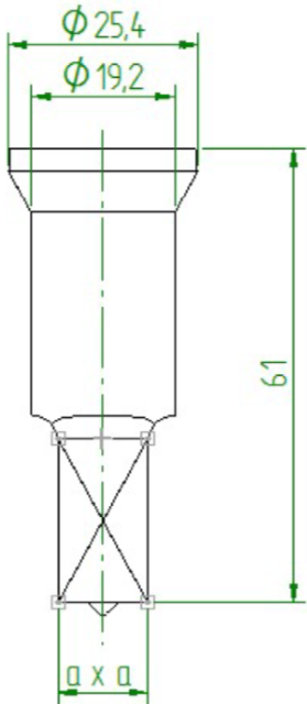 Peddinghaus Square punch Nr2 (4,0-13,0mm)