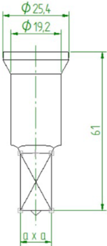 Peddinghaus Fyrkantstans Nr2 (4,0-13,0mm)