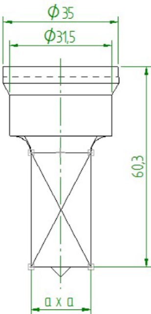 Peddinghaus Square punch Nr5 (4,0-22,0mm)