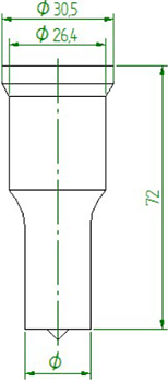 Peddinghaus Ovalstans Nr3 (5,0x10 - 18,0x26,0mm)