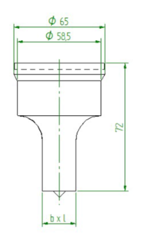 Peddinghaus Oblong punch Nr7 (11,0x40,0 - 22,0x55,0mm)