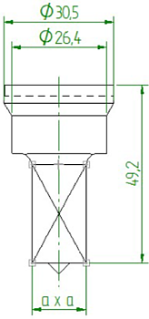 Peddinghaus Fyrkantstans Nr4 (4,0-21,0mm)