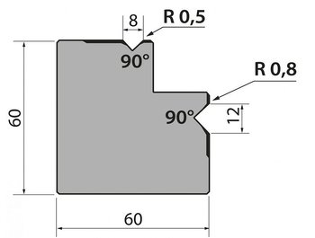 Multidyna 90degr V=6 och V=10 415mm 1000kN/m