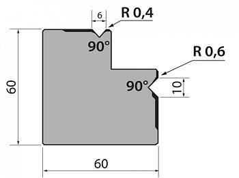 Multidyna 90degr V=6 och V=10 835mm 1000kN/m