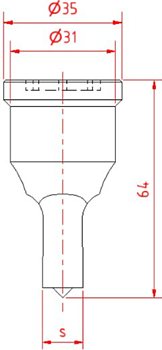 GEKA Fyrkantstans Nr8/31 (4,0-22,0mm)