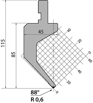 Stans 88degr. R06 835mm 130kN/m