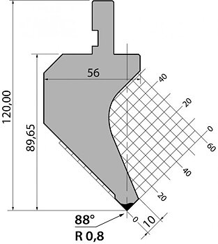 Stans 88degr. R08 835mm 600kN/m
