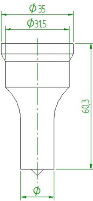 Peddinghaus Round Punch  Nr5 (3,0-32,0mm)
