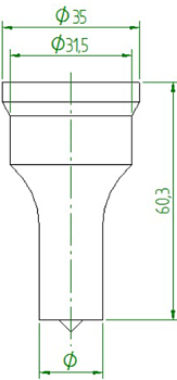 Peddinghaus Rundstans Nr5 (3,0-32,0mm)