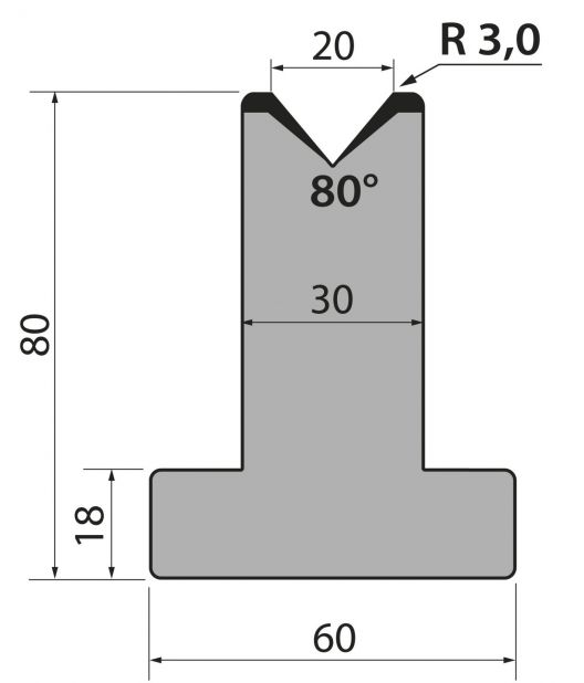 Dyna 80degr V=20mm 415mm 950kN/m