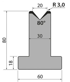 Dyna 80degr V=20mm 415mm 950kN/m