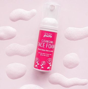Ansiktsrengöring - Cleansing Face Foam Rose Water & Aloe Vera, 150 ml