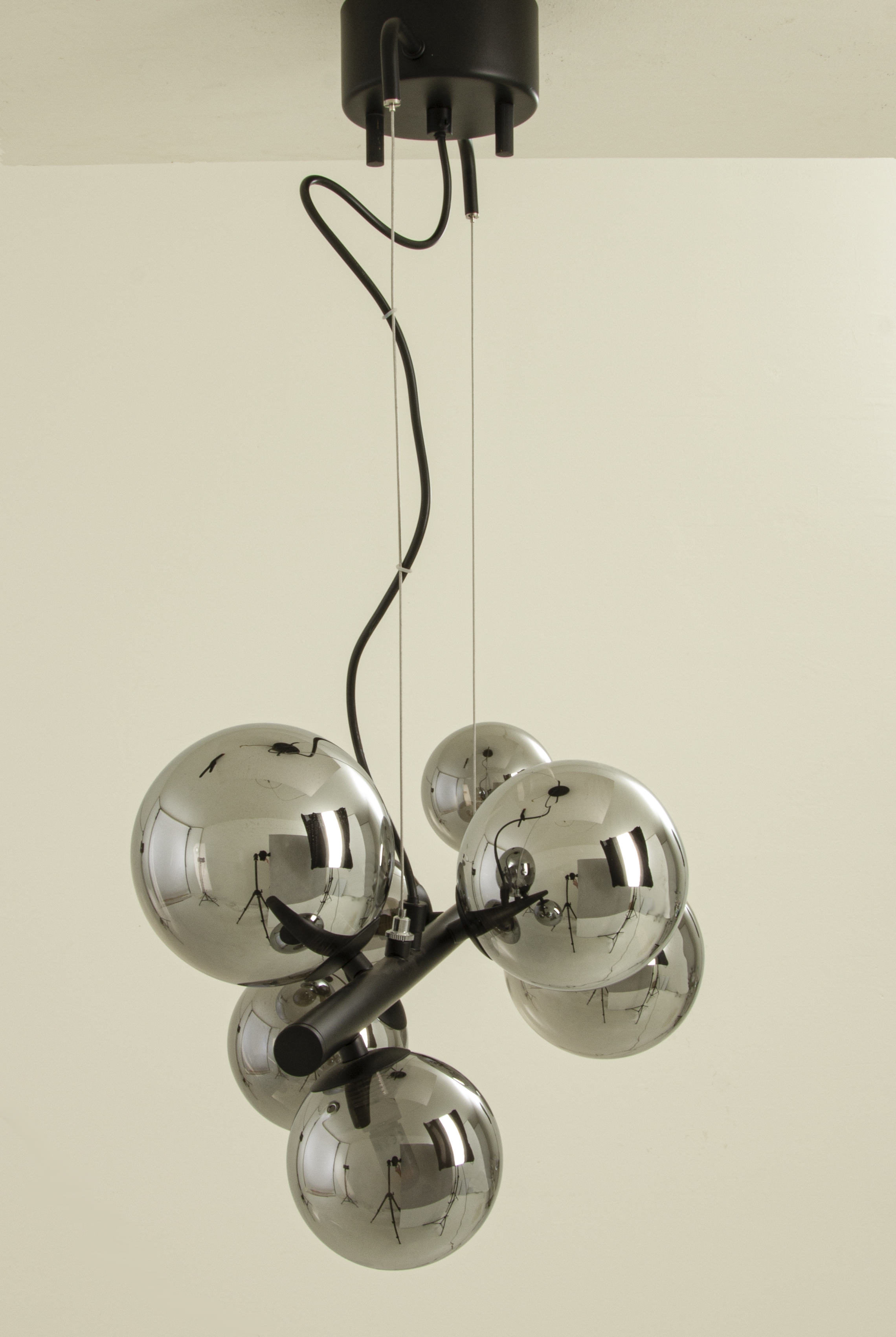MOLEKYL taklampa L58, svart/rök - Aneta Lighting - 6